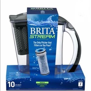 Brita Stream Filter pitcher 10 cup Capacity NEW